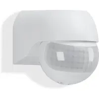 Telefunken - Détecteur de mouvement, détecteur de mouvement 180°, portée max. 12m, avec réglage de l'heure, max. 2.000 Watt, IP44, blanc, 77x55x70mm (LxlxH)