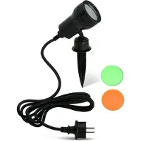 Briloner Lampe d'extérieur LED pivotante sur piquet GU10 IP44 3 W noir plastique