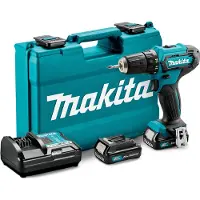 Makita Perceuse-visseuse sans fil DF 333 DWAE 12 V max. 30 Nm + 2 batteries 2,0 Ah + chargeur + mallette