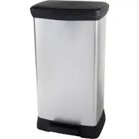 Curver Odpadkový koš Deco Bin Duo 23 l + 23 l stříbrný