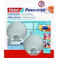 TESA Crochet Powerstrips SMALL métal rond