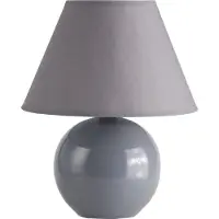 Brilliant Lampe de table grise Primo