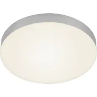 Briloner Plafonnier LED LEUCHTEN FLAME, 21 W, 2000 lm, IP20, couleur argent, métal-plastique, Ø 27,8 cm