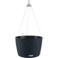 Lechuza Jardinière suspendue NIDO Cottage 35 ALL-IN-ONE Noir graphite