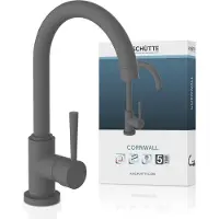 Schutte robinet de cuisine CORNWALL, robinet de cuisine avec fonction d'économie d'énergie, robinet de cuisine anthracite mat