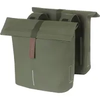 Basil Sacoche double City 28-32 litres 12 x 29 x 30 cm - Moss Green