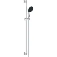 GROHE Ensemble de douche avec pommeau de douche 2 jets. Barre de douche et flexible de 90 cm - Vitalio Start 110 26954001 - Économie d'eau - Chrome