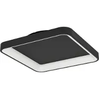 Eglo LORETELLO Applique/plafonnier Lampe éclairage - L35 x l35 x H7,5 cm - noir - 12W incl. - IP20