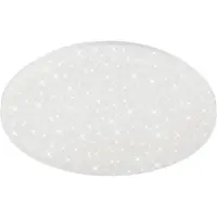 Briloner Lampe LED pour salle de bain LEUCHTEN BRILI, 18 W, 2200 lm, IP44, blanc, plastique-métal, ciel étoilé, Ø 38,5 cm