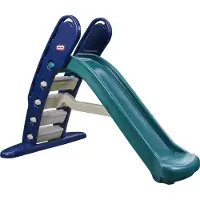 Little Tikes Giant Jungle Big Free Standing Slide Green and Blue Slide 180 cm