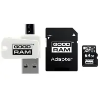 Goodram ALL IN ONE M1A4 - Lecteur de carte USB/Micro USB + carte micro SD de 64 Go