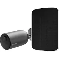 Ezviz Caméra De Surveillance Eb3 2k Batterie Avec Panneau Solaire Argenté (303103098)
