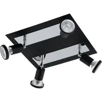 Eglo Spot de plafond LED Sarria 4 lumières noir