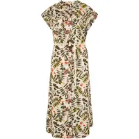 Apricot Robe ' ' beige / vert foncé
