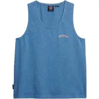 Superdry Femme Débardeur Teint en Pièce à Logo Essential Blue Taille: 38