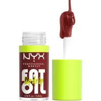 Nyx Brillant l vres teint hydratant et v g talien Fat Oil Lip Drip - Inside Scoop (Plum Brown)