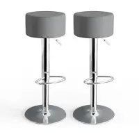 Vicco Tabouret de bar Gris 33x92cm 2 pièces, Model 32000