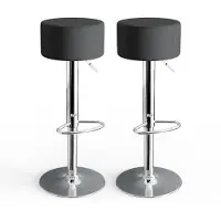 Vicco Tabouret de bar Noir 33x92cm 2 pièces, Model 32001