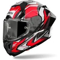 Airoh GP 800 Must, casque intégral ,Noir/Blanc/Rouge ,XL