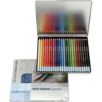 Van Gogh Set de crayons de couleur aquarellables avec 24 couleurs