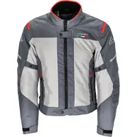 Acerbis Veste Dual Road Polyester Route approuvé Rubis Gris/Rouge Taille L