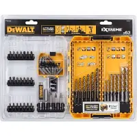 DeWalt 63 Pièces Forets à Béton EXTREME et HSS-G Forets à Métal EXTREME 2 TOUGH CASE