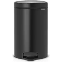 Brabantia NewIcon Poubelle à Pédale 12 Litres Matt Black