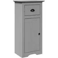 vidaXL Armoire de salle de bain BODO Gris 44x30x90 cm