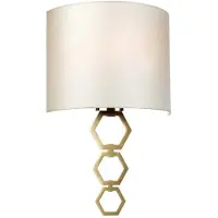 Elstead Lighting Clark Applique E27 Medium Laiton vieilli Ivoire (E27)