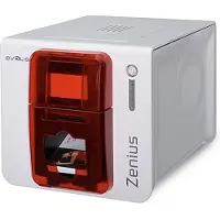 Evolis Imprimante à cartes plastiques couleur Zenius Expert, USB + Ethernet, rouge