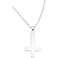 EtNox hard and heavy Collier de - Grosse Croix Simple - pour Unisexe - Standard - Taille Standard