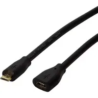 Logilink Câble USB 2.0 Micro M vers Micro F noir 1,5 m