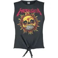 Metallica Top de - Amplified Collection - Neon Sun - S - XL - pour Femme - anthracite - Taille XL