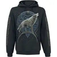 Spiral Sweat-shirt à capuche de - Loup Celtique - S - 4XL - pour Homme - noir - Taille XXL