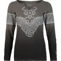 Le Seigneur Des Anneaux T-shirt manches longues de - Khazad-Dûm - M - XL - pour Femme - gris - Taille L