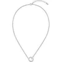 BOSS Collier chaîne avec maillon logoté et anneau à strass