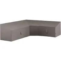 Madison Housse de salon de jardin en forme de L 270x270x65/90 cm Gris