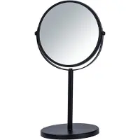 Wenko Miroir cosmétique sur pied Table de maquillage Assisi 17cm Make Up Bad