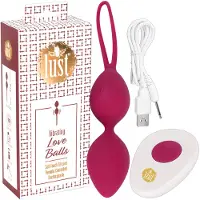 Lust - Boule de geisha vibrante radio rechargeable (mûre)