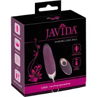 Javida Shaking Love - œuf vibrant télécommandé à pulsations - violet