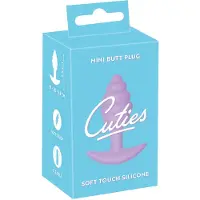 Cuties Plug anal mini - plug anal en silicone (violet, 2,8 cm)
