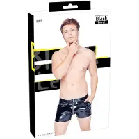 Black Level - short homme vinyle poches latérales - noir - L