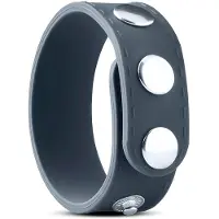 Huismerk - cockring réglable - silicone gris - taille L