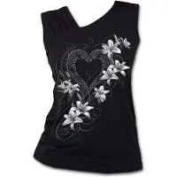 Spiral Top de - Pure Of Heart - L - XXL - pour Femme - noir - Taille XL