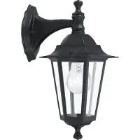 Eglo Laterna 4 Applique M Noir 1 Point lumineux