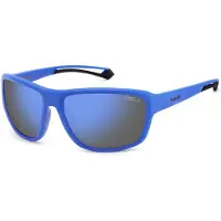 Polaroid Lunettes de soleil - - PLD 7049/S - Monture aviator - Couleur bleue mate - Protection UV 3