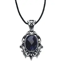 EtNox hard and heavy Collier Gothic de - Night Sky - pour Femme - argent/bleu - Taille Standard