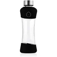 EQUA Active bouteille d'eau en verre Black 1 pcs