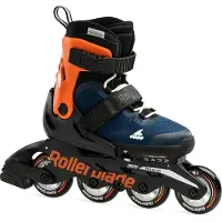 Rollerblade Microblade JR Midnight Blue/Warm Orange 36,5-40,5 Kolečkové brusle