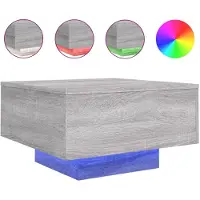 vidaXL Table basse Gris Sonoma 55x55x31 cm bois composite